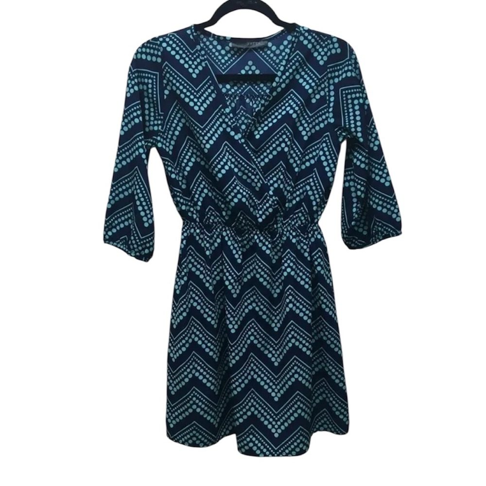 Turquoise Polka Dot LA Dress By Yetts Small‎